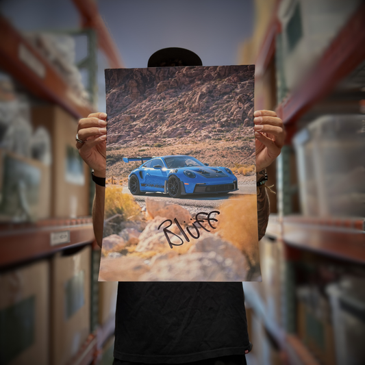 Poster - Autographed Blue GT3RS