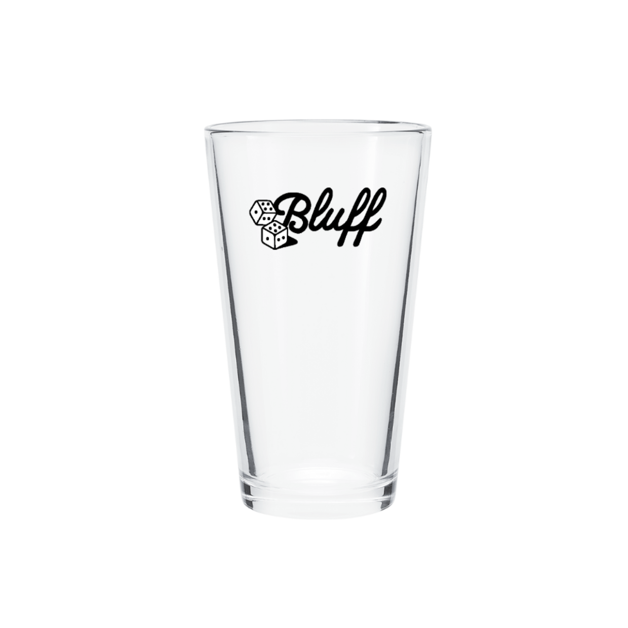 Pint Glass - Bluff Dice