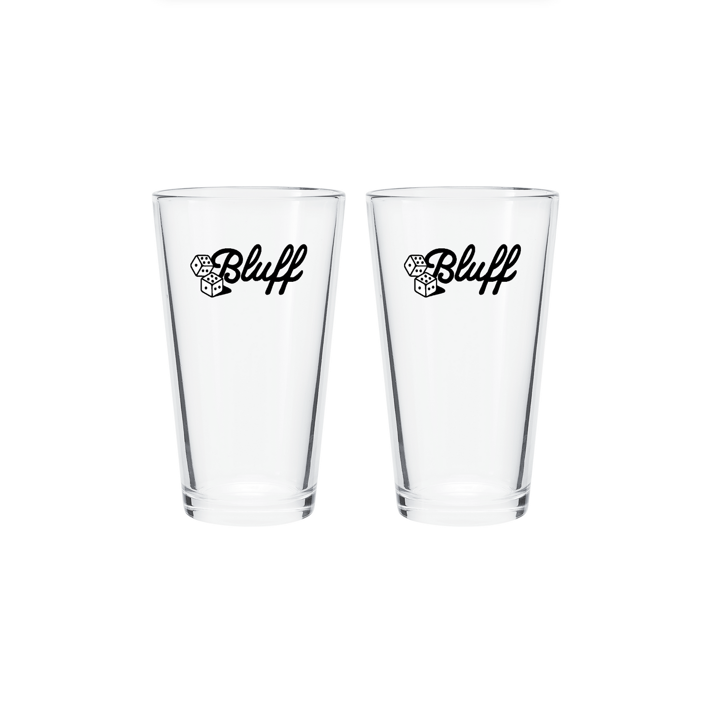 Pint Glass Set - Bluff Dice