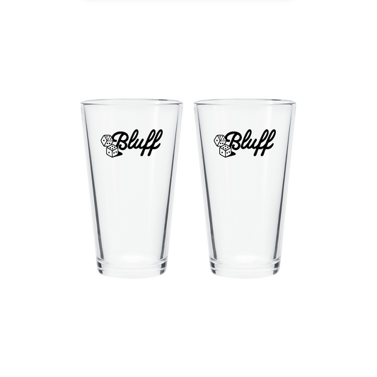 Pint Glass Set - Bluff Dice