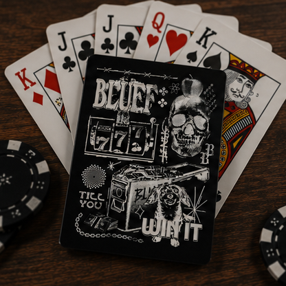 Playing Card Deck - Black Ammo