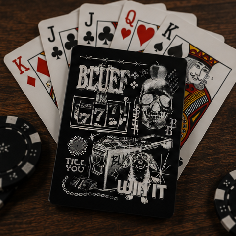 Playing Card Deck - Black Ammo