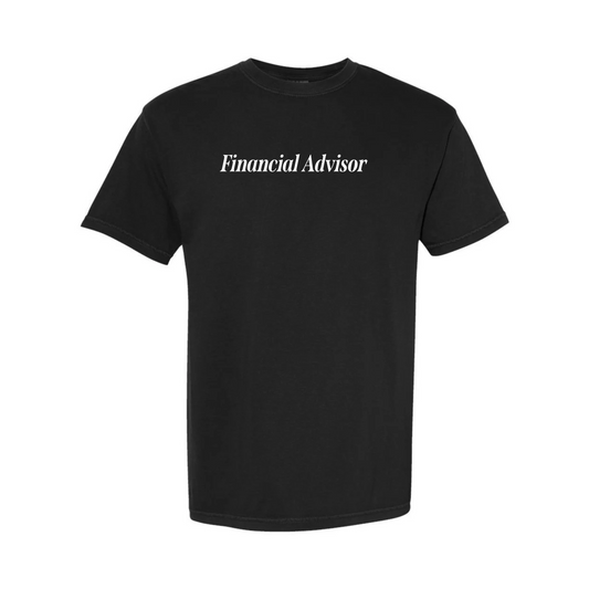 Tshirt - Black Financial Advisor