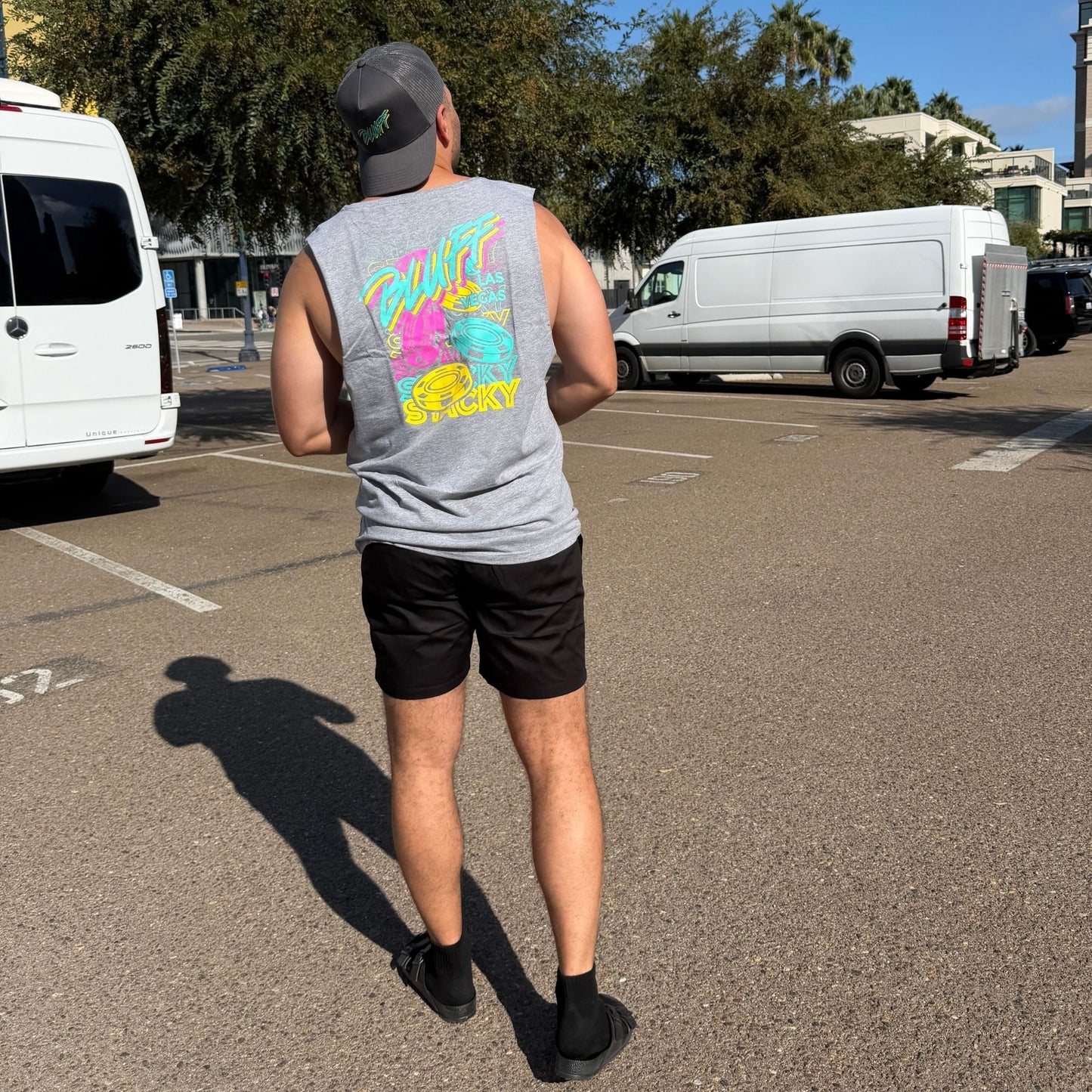 Tank Top - Grey Stacky Stacky