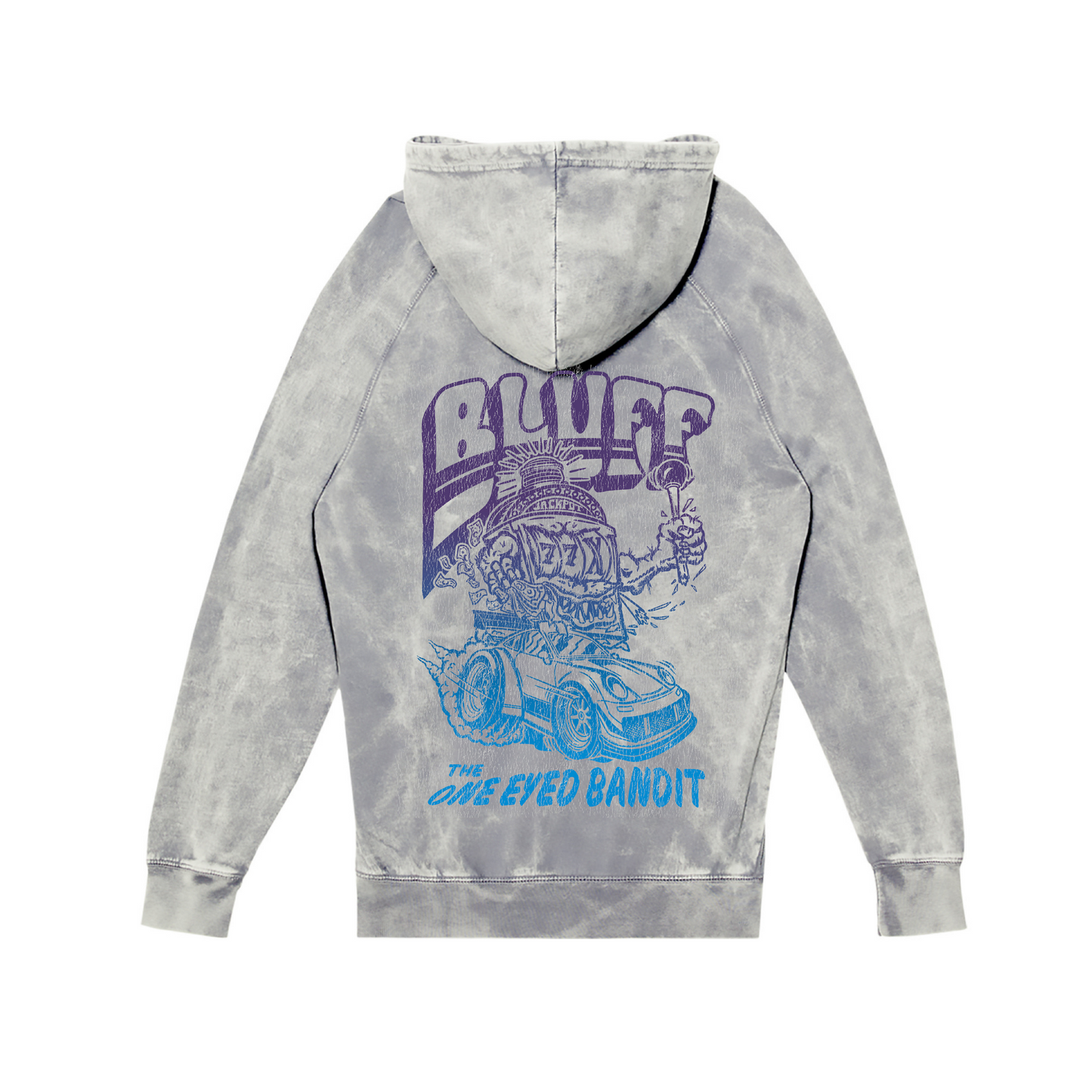 Hoodie - Acid Grey Bandit