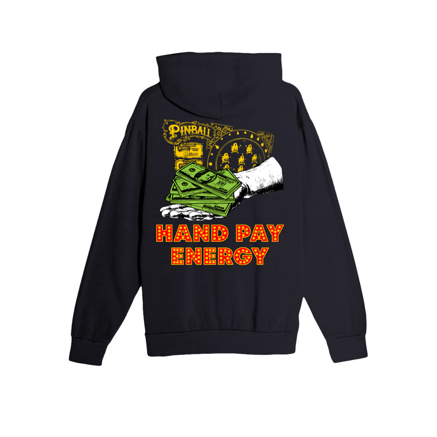 Hoodie - Black Hand Pay Energy