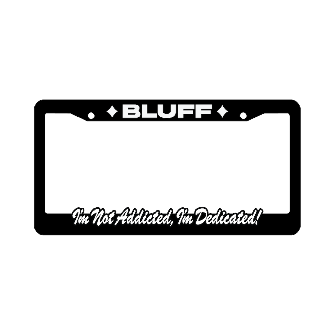License Plate Frame - Black Addicted