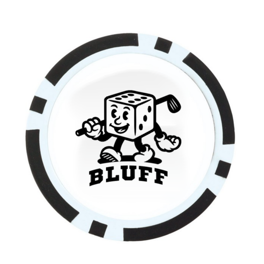Poker Chip - White Bluff Man