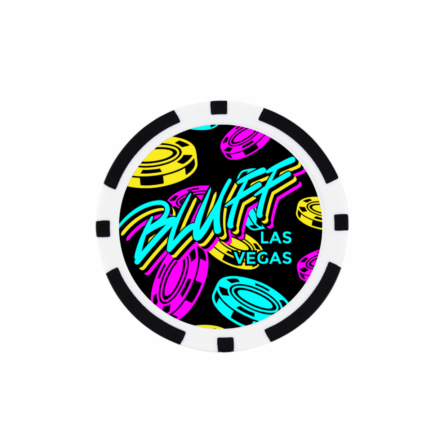 Poker Chip - White Stacky Stacky